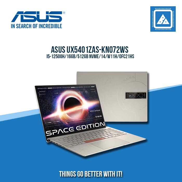 ASUS ZENBOOK 14X UX5401ZAS-KN072WS I5-12500H/16GB/512GB NVME | BEST FOR STUDENTS AND FREELANCERS ASUS ZENBOOK 14X UX5401ZAS-KN072WS I5-12500H/16GB/512GB NVME | BEST FOR STUDENTS AND FREELANCERS